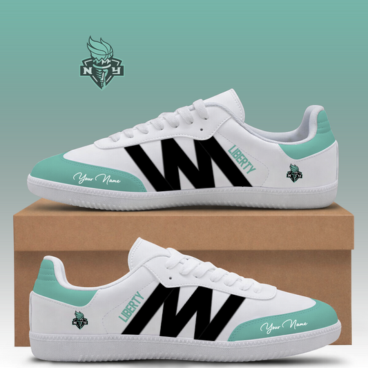 [FAN FAVORITE] NEW CUSTOMIZED WNBA10 NYL NEW YORK LIBERTY CLASSIC SNEAKERS