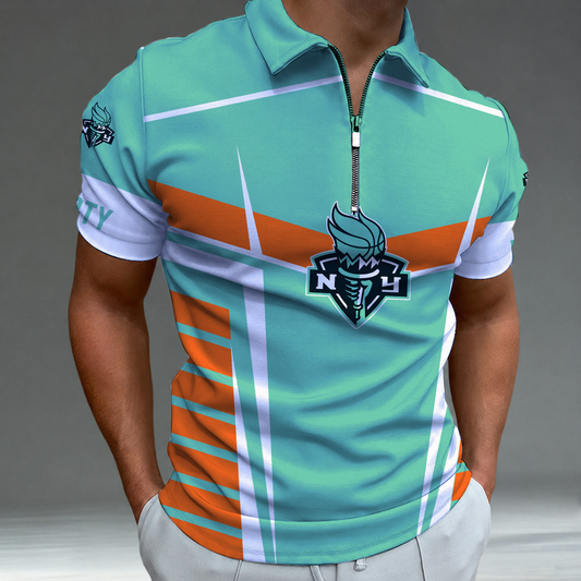 [FAN FAVORITE] NEW CUSTOMIZED WNBA10 NYL NEW YORK LIBERTY POLO SHIRT
