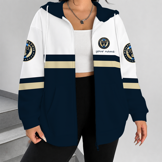 [FAN EXCLUSIVE] NEW CUSTOMIZED MLS10 PPF PHILADELPHIA UNION ZIP HOODIE