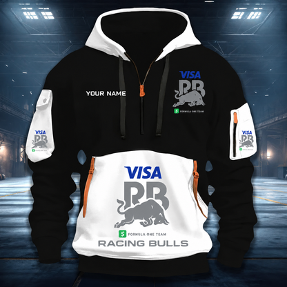 [FAN MUST-HAVE] NEW CUSTOMIZED F110 RBU RACING BULLS QUARTER ZIP HOODIE