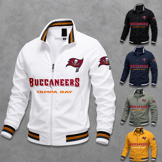 [SPECIAL OFFER] NEW CUSTOMIZED NFL10 TBB TAMPA BAY BUCCANEERS MULTICOLOR MEN'S CASUAL JACKET