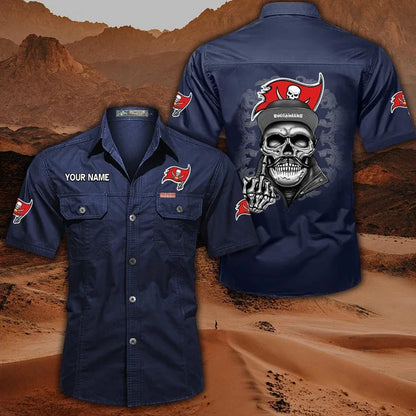 [SPECIAL OFFER] NEW CUSTOMIZED NFL10 TBB TAMPA BAY BUCCANEERS MUTICOLOR MEN'S CARGO SHIRT