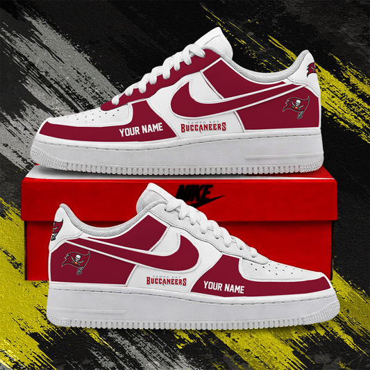 [SPECIAL OFFER] NEW CUSTOMIZED NFL10 TBB TAMPA BAY BUCCANEERS AF1 SHOES