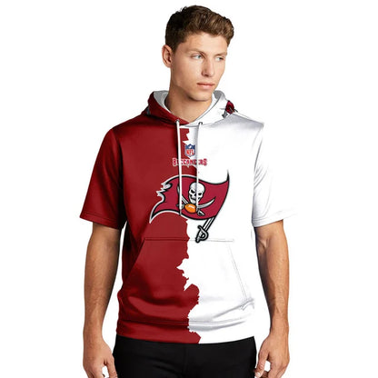 [SPECIAL OFFER] NEW CUSTOMIZED NFL10 TBB TAMPA BAY BUCCANEERS SHORT SLEEVE HOODIE T-SHIRT