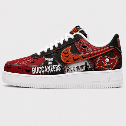[SPECIAL OFFER] NEW CUSTOMIZED NFL10 TBB TAMPA BAY BUCCANEERS HALLOWEEN AF1 SHOES