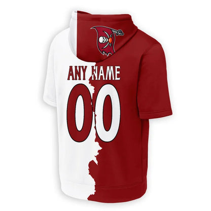 [SPECIAL OFFER] NEW CUSTOMIZED NFL10 TBB TAMPA BAY BUCCANEERS SHORT SLEEVE HOODIE T-SHIRT