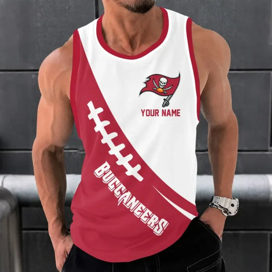 [SPECIAL OFFER] NEW CUSTOMIZED NFL10 TBB TAMPA BAY BUCCANEERS UNISEX TANK TOP