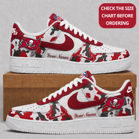 [SPECIAL OFFER] NEW CUSTOMIZED NFL10 TBB TAMPA BAY BUCCANEERS AF1 SHOES