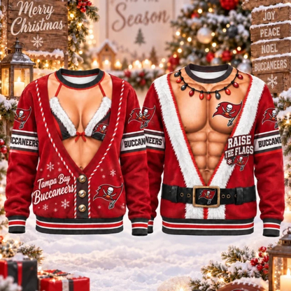[SPECIAL OFFER] NEW CUSTOMIZED NFL10 TBB TAMPA BAY BUCCANEERS CHRISTMAS UNISEX SWEATSHIRT