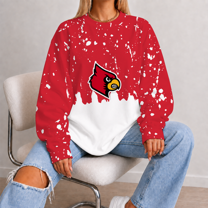 [FAN FAVORITE] NEW CUSTOMIZED NCAA FBS10 ULC LOUISVILLE CARDINALS UNISEX SWEATSHIRT