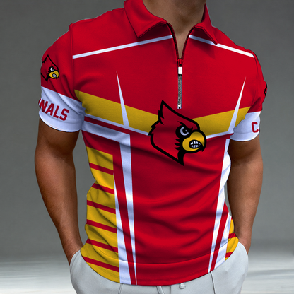 [FAN FAVORITE] NEW CUSTOMIZED NCAA FBS10 ULC LOUISVILLE CARDINALS POLO SHIRT
