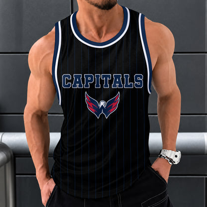 [SUPER SALE] NEW CUSTOMIZED NHL10 WCP WASHINGTON CAPITALS UNISEX TANK TOP