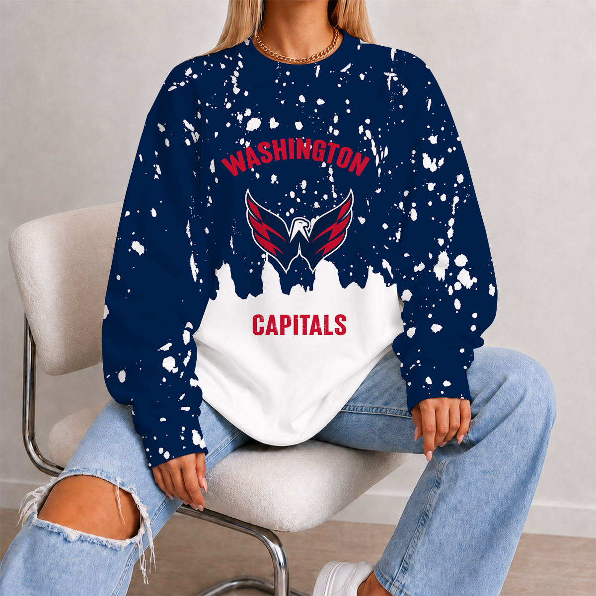 [SUPER SALE] NEW CUSTOMIZED NHL10 WCP WASHINGTON CAPITALS UNISEX SWEATSHIRT