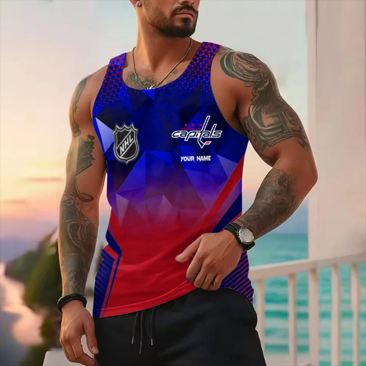 [SUPER SALE] NEW CUSTOMIZED NHL10 WCP WASHINGTON CAPITALS UNISEX TANK TOP
