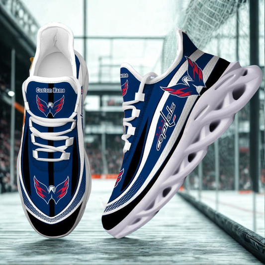 [SUPER SALE ] NEW CUSTOMIZED NHL10 WCP WASHINGTON CAPITALS MAX SOUL SHOES