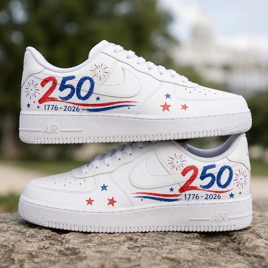 [HOT DEAL] NEW CUSTOMIZED PATRIOTIC AMERICAN AIR FORCE 1 SHOES