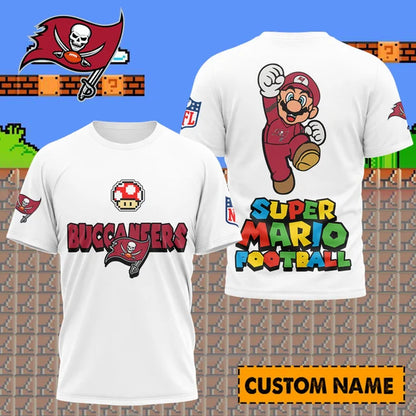 [SPECIAL OFFER] NEW CUSTOMIZED NFL10 TBB TAMPA BAY BUCCANEERS SUPER MARIO T-SHIRT, HOODIE, ZIP HOODIE