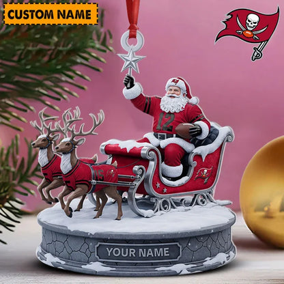 [SPECIAL OFFER] NEW CUSTOMIZED NFL10 TBB TAMPA BAY BUCCANEERS CHRISTMAS ACRYLIC ORNAMENT