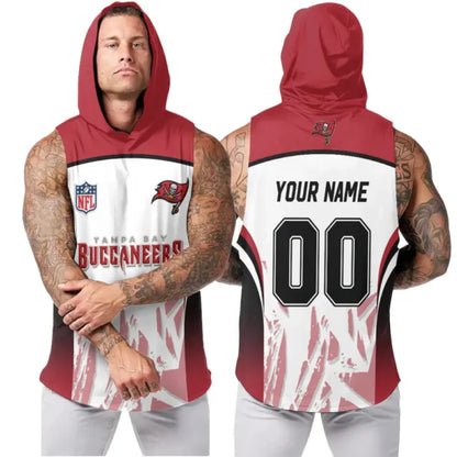 [SPECIAL OFFER] NEW CUSTOMIZED NFL10 TBB TAMPA BAY BUCCANEERS HOODED TANK TOP