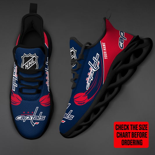 [SUPER SALE] NEW CUSTOMIZED NHL10 WCP WASHINGTON CAPITALS CLUNKY SNEAKERS