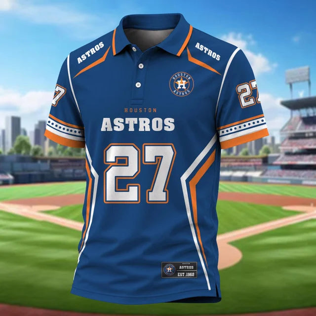 [FLASH SALE] NEW CUSTOMIZED MLB10 HAS HOUSTON ASTROS POLO SHIRT