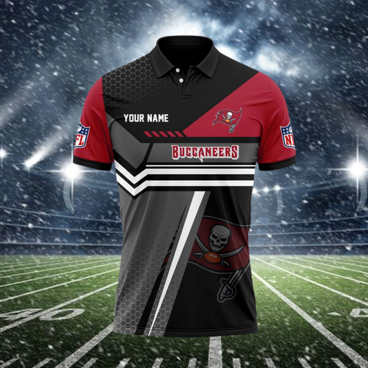 [SPECIAL OFFER] NEW CUSTOMIZED NFL10 TBB TAMPA BAY BUCCANEERS POLO SHIRT