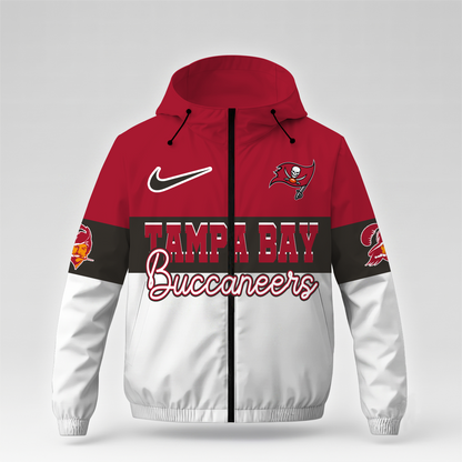 [SPECIAL OFFER] NEW CUSTOMIZED NFL10 TBB TAMPA BAY BUCCANEERS WINDBREAKER JACKET