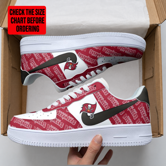 [SPECIAL OFFER] NEW CUSTOMIZED NFL10 TBB TAMPA BAY BUCCANEERS AF1 SHOES