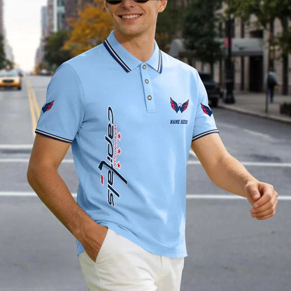 [SUPER SALE] NEW CUSTOMIZED NHL10 WCP WASHINGTON CAPITALS POLO SHIRT