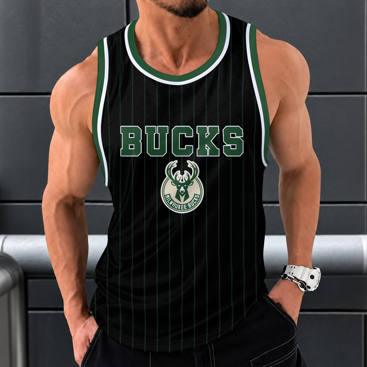 [HOT DEAL] NEW CUSTOMIZED NBA11 MBU MILWAUKEE BUCKS UNISEX TANK TOP
