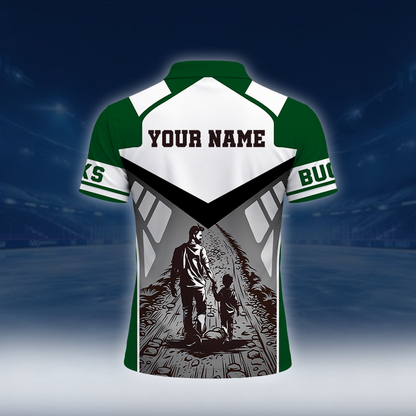 [HOT DEAL] NEW CUSTOMIZED NBA11 MBU MILWAUKEE BUCKS POLO SHIRT
