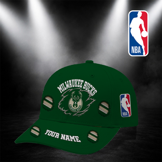 [HOT DEAL] NEW CUSTOMIZED NBA11 MBU MILWAUKEE BUCKS CLASSIC CAP