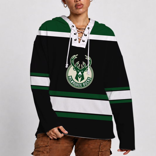 [HOT DEAL] NEW CUSTOMIZED NBA11 MBU MILWAUKEE BUCKS LACER HOODIE