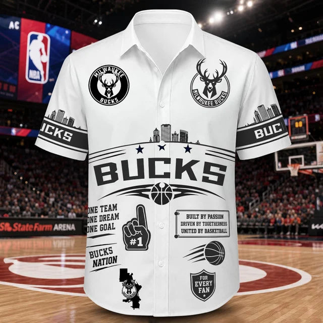 [HOT DEAL] NEW CUSTOMIZED NBA11 MBU MILWAUKEE BUCKS UNISEX HAWAIIAN SHIRT