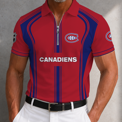 [SUPER SALE] NEW CUSTOMIZED NHL11 MCD MONTREAL CANADIENS POLO SHIRT