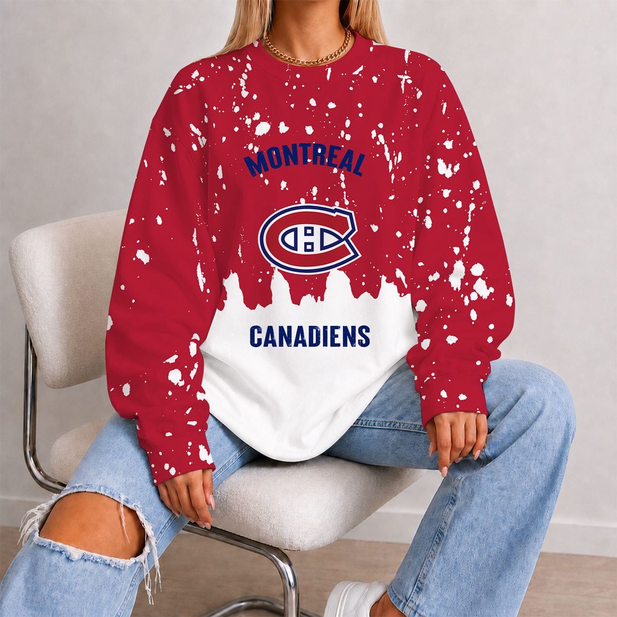 [SUPER SALE] NEW CUSTOMIZED NHL11 MCD MONTREAL CANADIENS UNISEX SWEATSHIRT