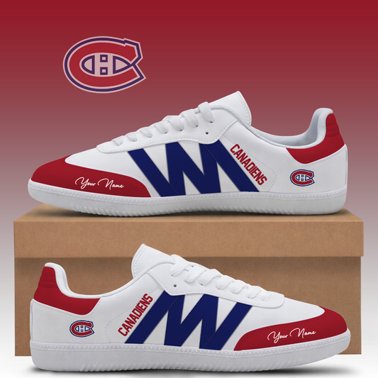 [SUPER SALE] NEW CUSTOMIZED NHL11 MCD MONTREAL CANADIENS CLASSIC SNEAKERS