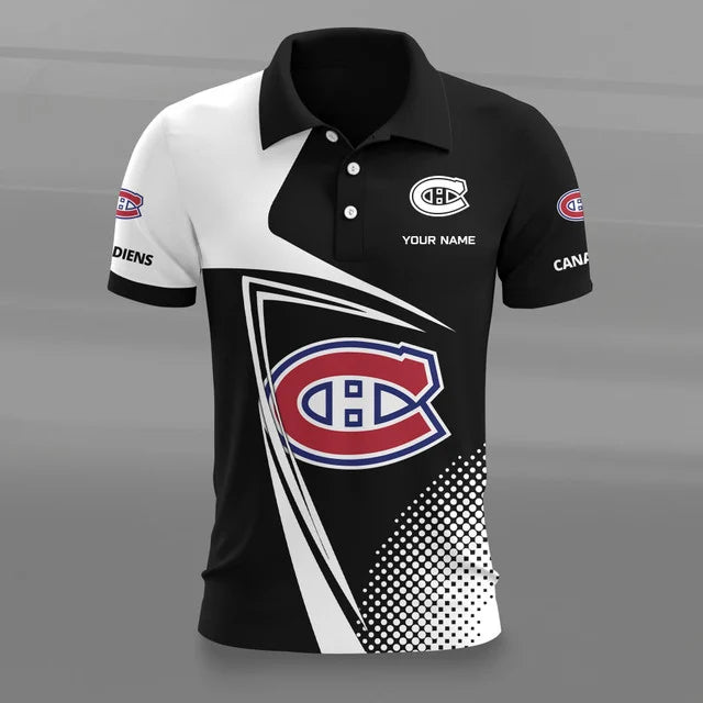 [SUPER SALE] NEW CUSTOMIZED NHL11 MCD MONTREAL CANADIENS POLO SHIRT