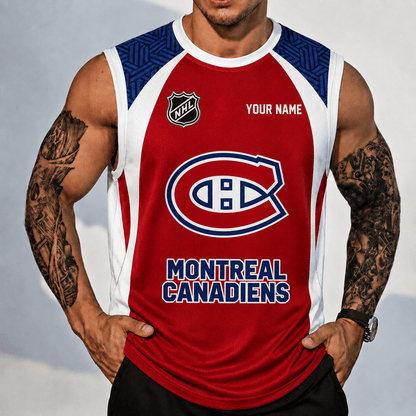 [SUPER SALE] NEW CUSTOMIZED NHL11 MCD MONTREAL CANADIENS TANK TOP & GYM SHIRT