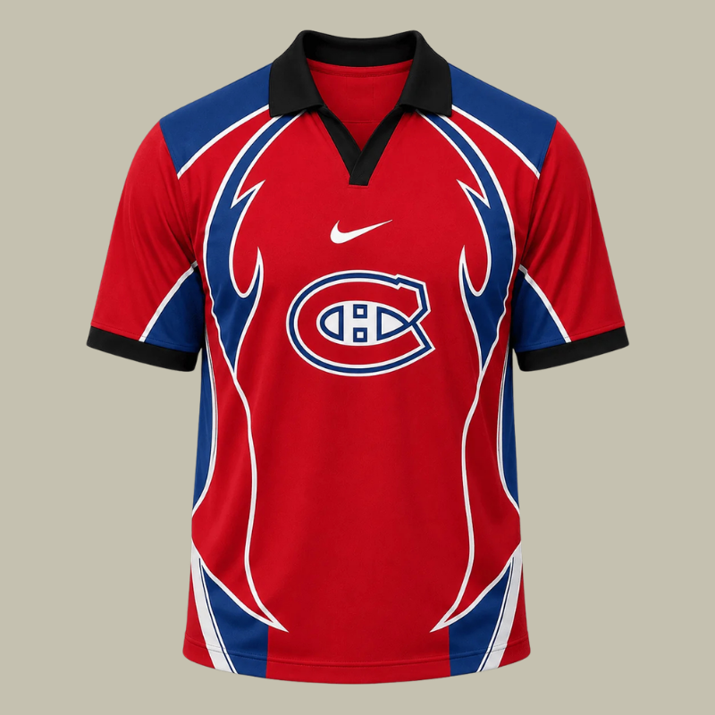 [SUPER SALE] NEW CUSTOMIZED NHL11 MCD MONTREAL CANADIENS POLO SHIRT