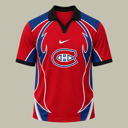 [SUPER SALE] NEW CUSTOMIZED NHL11 MCD MONTREAL CANADIENS POLO SHIRT