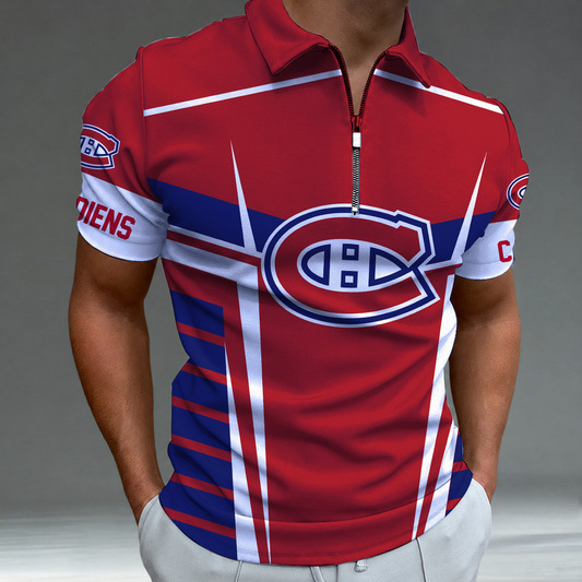 [SUPER SALE] NEW CUSTOMIZED NHL11 MCD MONTREAL CANADIENS POLO SHIRT