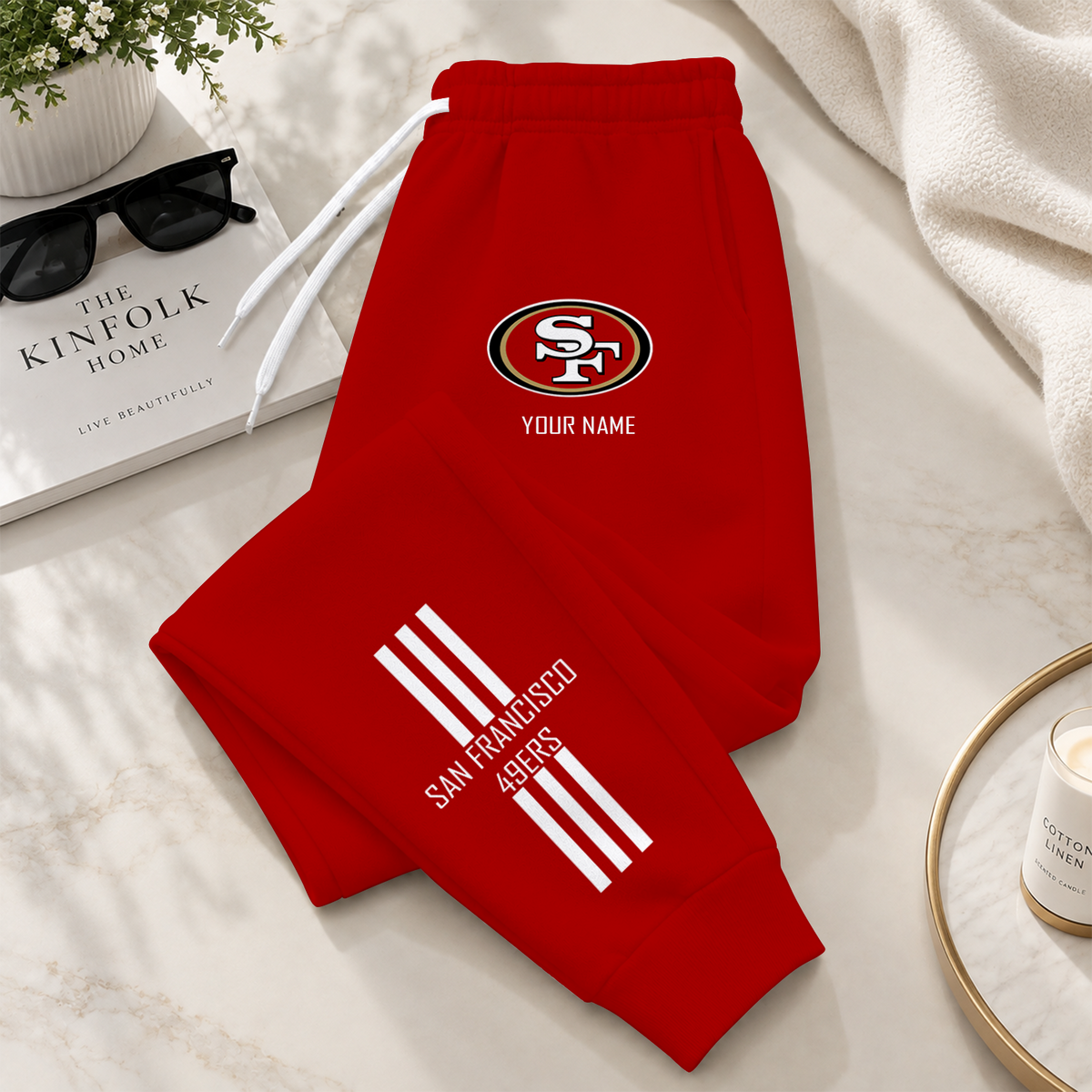 [SPECIAL OFFER] NEW CUSTOMIZED NFL11 SF49 SAN FRANCISCO 49ERS SWEATPANTS
