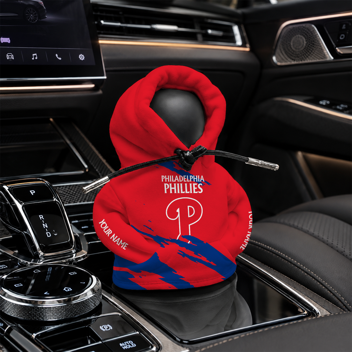 [FLASH SALE] NEW CUSTOMIZED MLB11 PPS PHILADELPHIA PHILLIES AUTOMOTIVE HOODIE SHIFT KNOB COVER