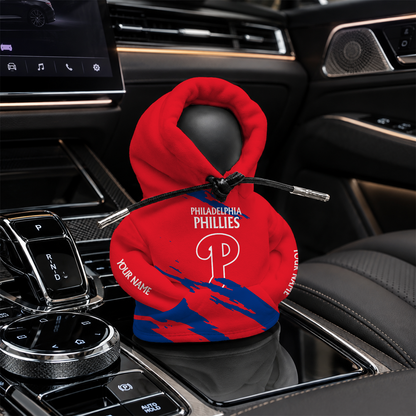 [FLASH SALE] NEW CUSTOMIZED MLB11 PPS PHILADELPHIA PHILLIES AUTOMOTIVE HOODIE SHIFT KNOB COVER