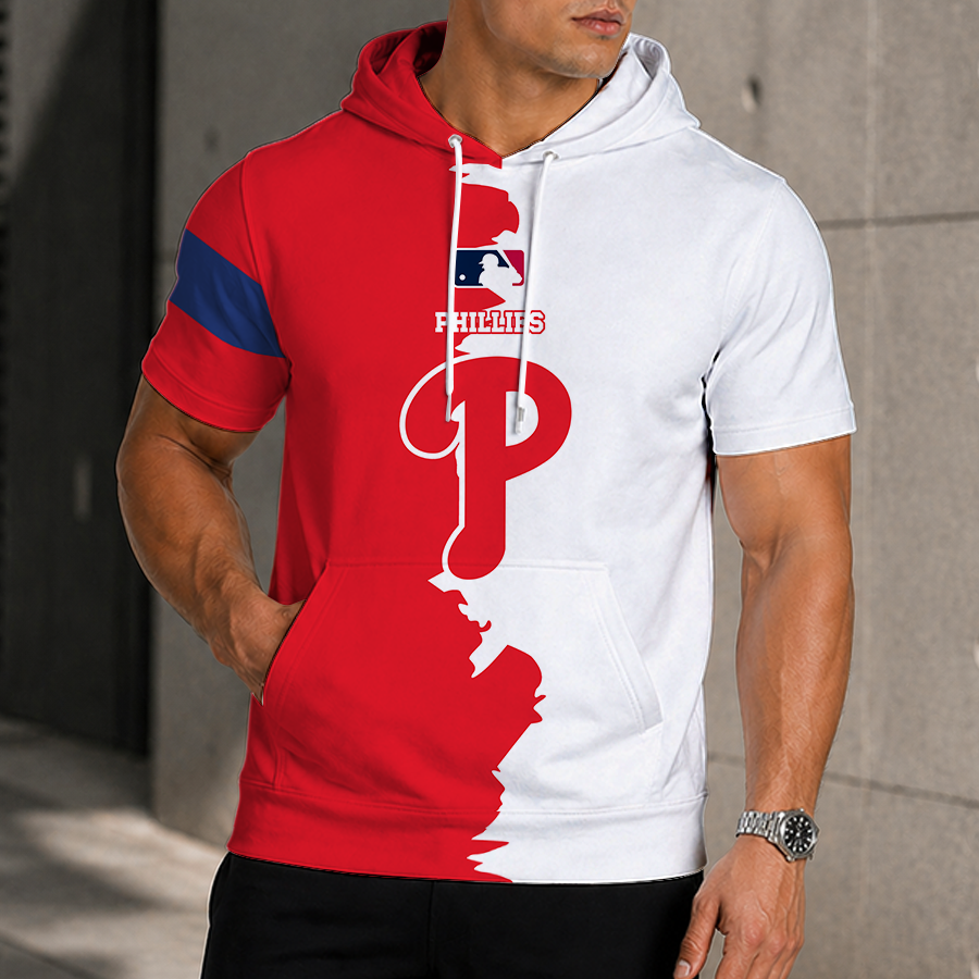 [FLASH SALE] NEW CUSTOMIZED MLB11 PPS PHILADELPHIA PHILLIES SHORT SLEEVE HOODIE