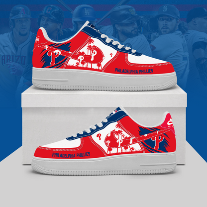 [FLASH SALE] NEW CUSTOMIZED MLB11 PPS PHILADELPHIA PHILLIES AF1 SHOES