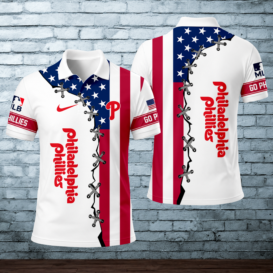 [FLASH SALE] NEW CUSTOMIZED MLB11 PPS PHILADELPHIA PHILLIES POLO SHIRT
