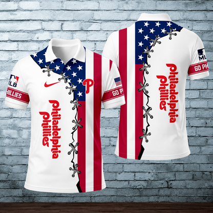 [FLASH SALE] NEW CUSTOMIZED MLB11 PPS PHILADELPHIA PHILLIES POLO SHIRT