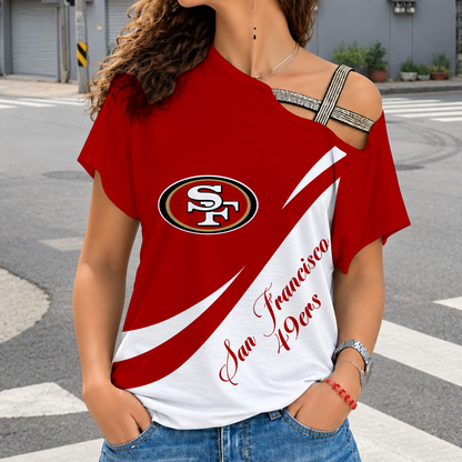 [SPECIAL OFFER] NEW CUSTOMIZED NFL11 SF49 SAN FRANCISCO 49ERS SHOULDER SHIRT